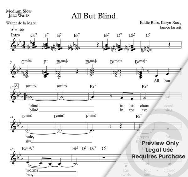 "All But Blind" Eddie Russ / Karyn Russ / Janice Jarrett