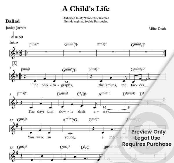 "A Child's Life" Mike Deak / Janice Jarrett