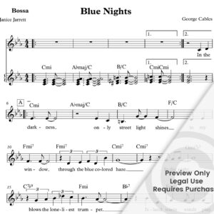 "Blue Night" George Cables / Janice Jarrett