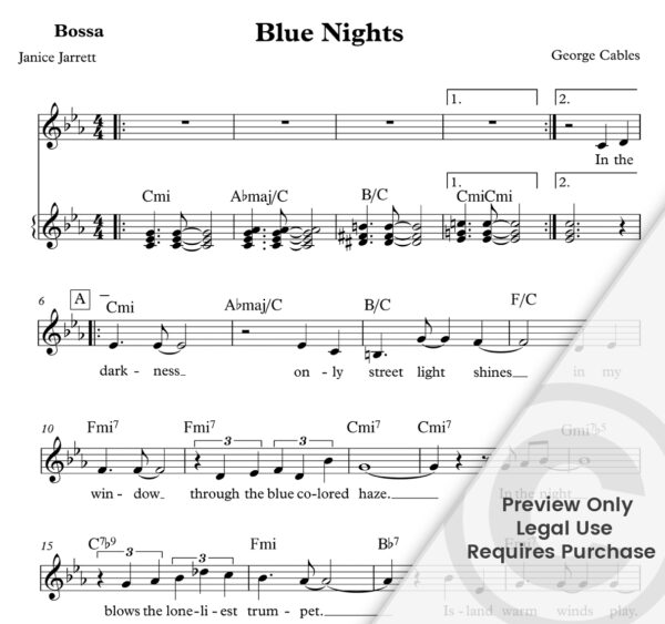 "Blue Night" George Cables / Janice Jarrett