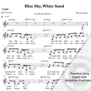 "Blue Sky, White Sand" Michael Deak / Janice Jarrett