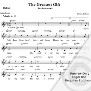 "The Greatest Gift" for Penatonix - Michael Deak / Janice Jarrett