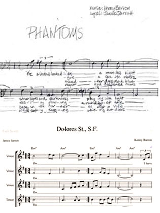 Rough draft and Charted arrangement.