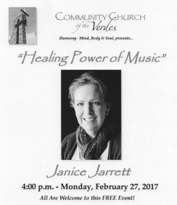"Healing Power of Music" by Janice Jarrett