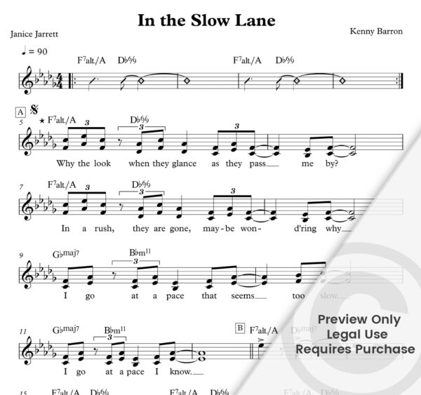 In the Slow Lane